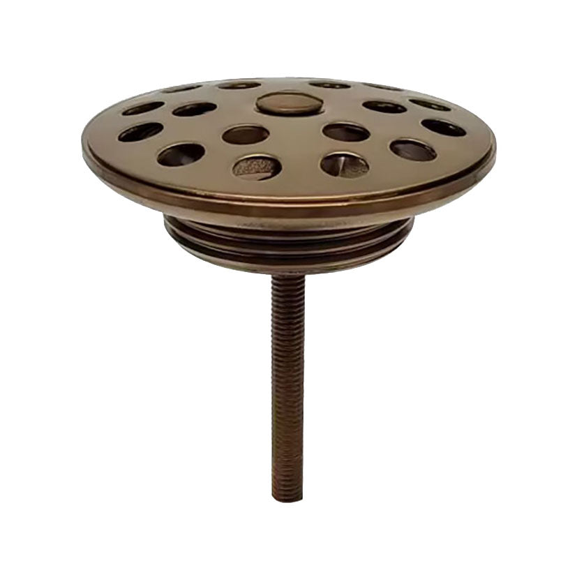 Korv open afvoerplug rooster 5/4" geborsteld brons koper - WDtegels