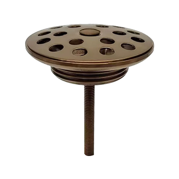 Korv open afvoerplug rooster 5/4" | Geborsteld brons koper