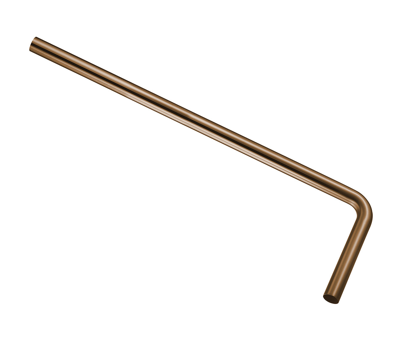 UniMatch vloerbuis 75 x 22 x 3,2 cm geborsteld brons koper PVD - WDtegels
