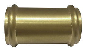 UniMatch buisverbinder 32 mm geborsteld messing PVD - WDtegels