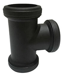 UniMatch tube connector T-piece 32 mm matt black