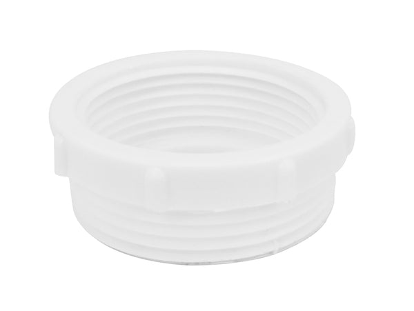 Verloopring 1 1/2" buiten x 5/4" binnen kunststof wit