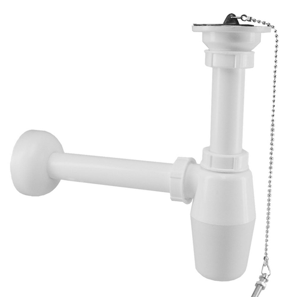Plugbekersifon 5/4 inch x 32mm PVC wit