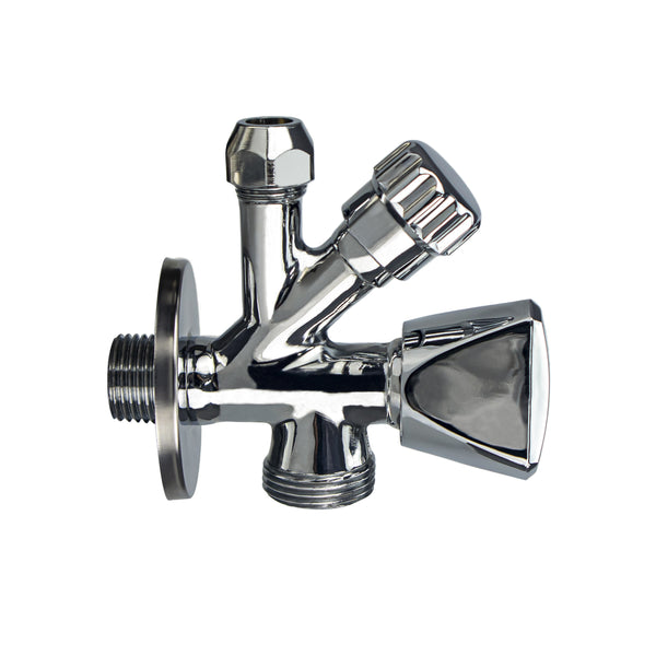 Combinatie kraantje 1/2" x 3/4" x 10mm chroom