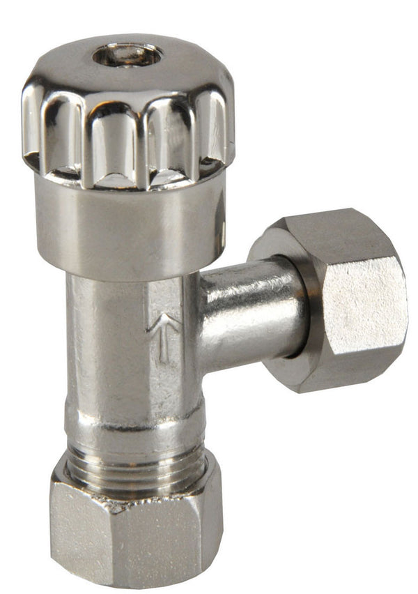Hoekstopkraan KIWA 3/8" bi x 12mm knel verchroomd
