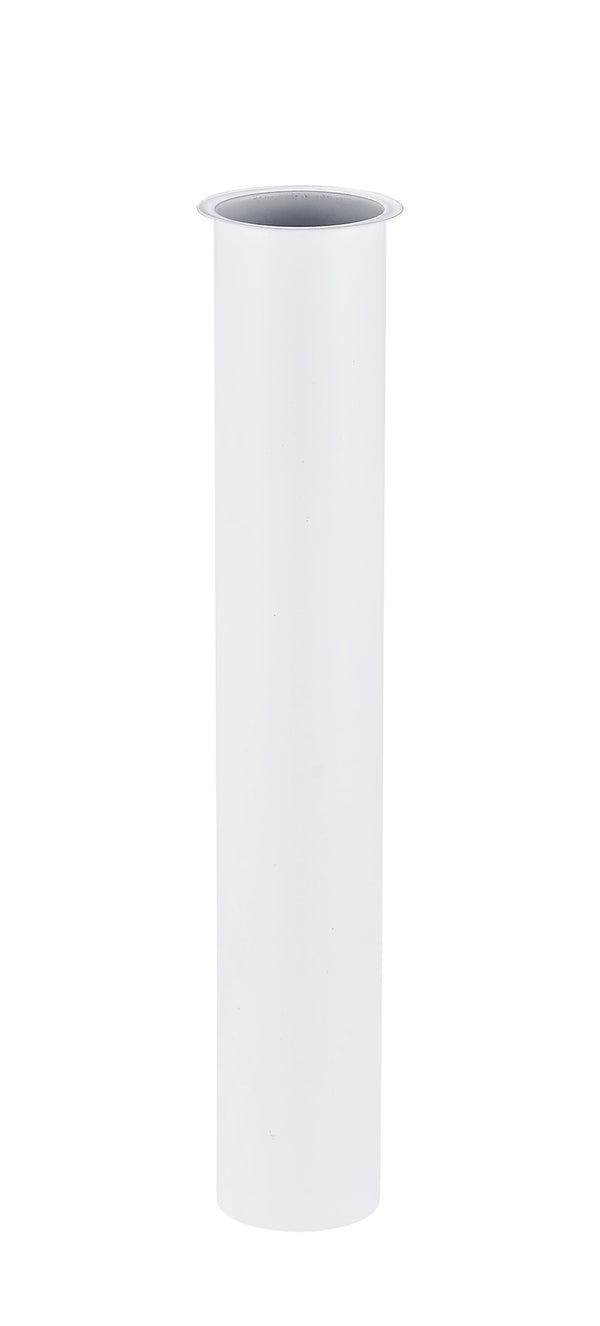UniMatch sifon verlengbuis 20 cm met kraag mat wit