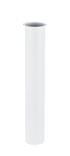 Tubo de extensión de sifón UniMatch de 20 cm con collar, blanco mate