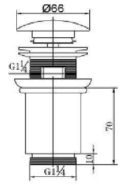 Grifo de clic de lujo Wiesbaden, modelo 5/4 alto, acero cepillado