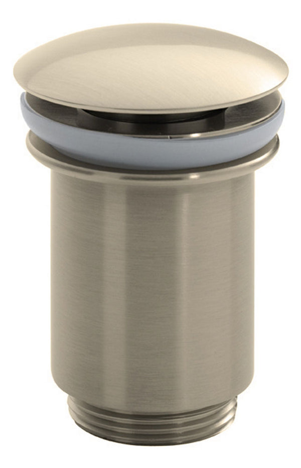 Wiesbaden luxury clickwaste 5/4 high model brushed steel