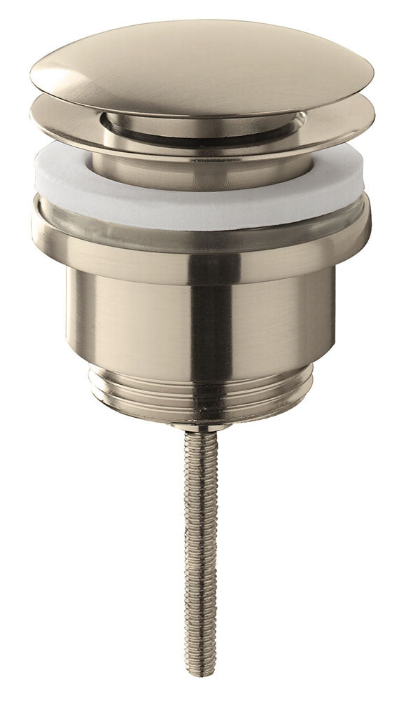 Wiesbaden luxury Clickwaste 5/4 low model brushed steel