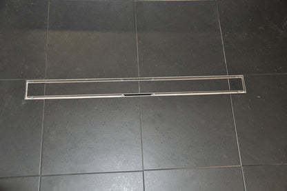 Tegelrooster voor douchegoot 50 x 7 cm RVS - WDtegels