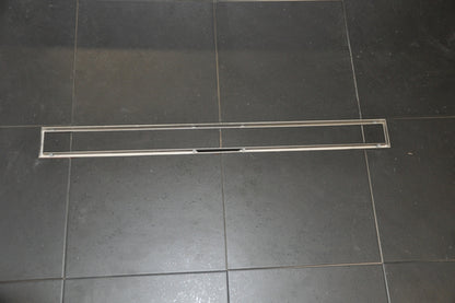 Wiesbaden RVS tegelrooster tbv douchegoot 80x7 - WDtegels