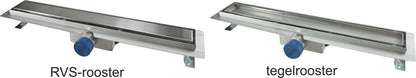 Wiesbaden RVS tegelrooster tbv douchegoot 80x7 - WDtegels