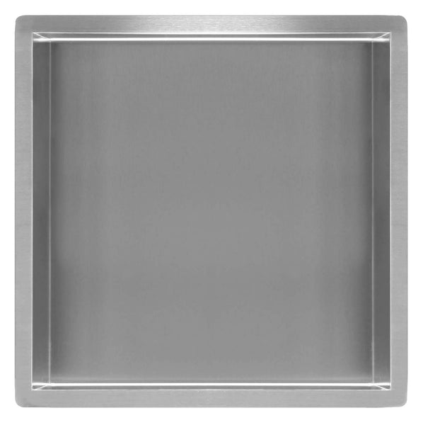 Wiesbaden Inbouwnis douche | 30x30x7cm | RVS geborsteld staal