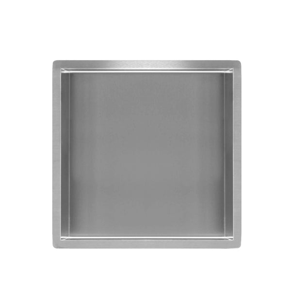Wiesbaden Inbouwnis douche | 30x30x10cm | RVS geborsteld staal