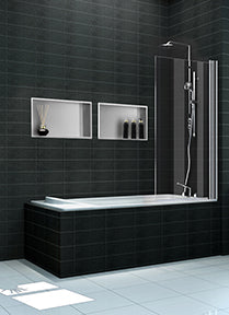 Nicho empotrado de acero inoxidable Wiesbaden 30x60x10cm