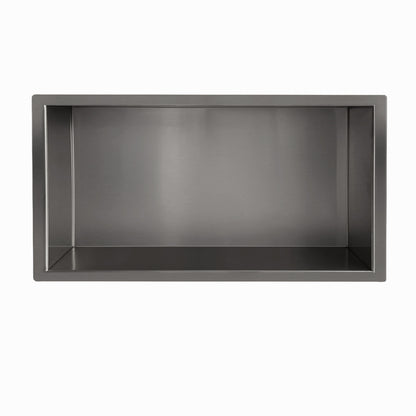 Demis inbouwnis 30x60x7cm gunmetal PVD