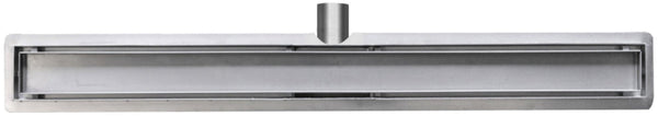 Wiesbaden RVS douchegoot+flens met tegelrooster | 60x7cm