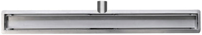 Wiesbaden RVS douchegoot+flens met tegelrooster 70x7 - WDtegels