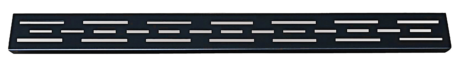 Rooster voor douchegoot met flens 50 x 7 cm mat zwart - WDtegels