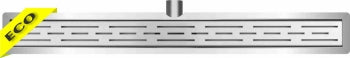 Wiesbaden Eco Stainless Steel Shower Drain with Flange | 110x7cm