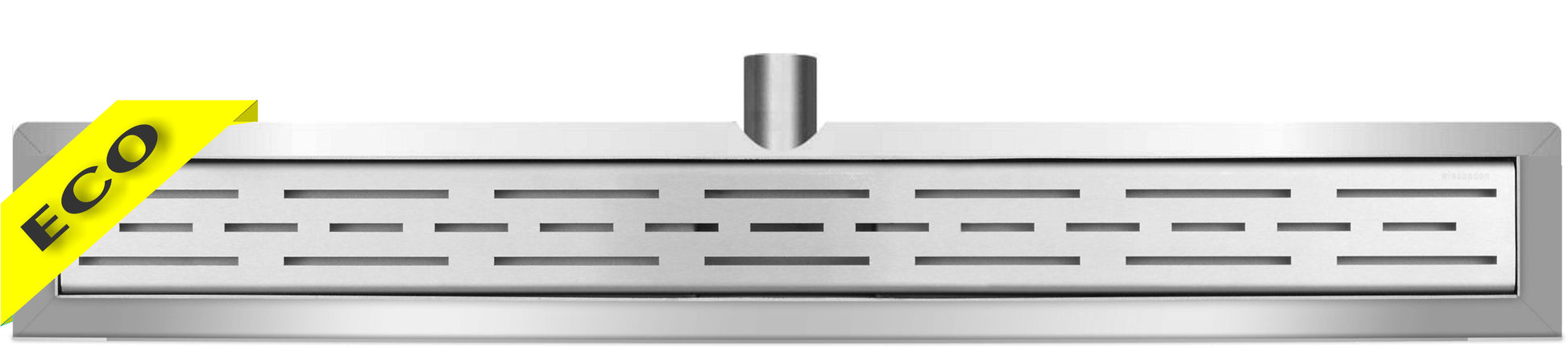 Eco douchegoot met muurflens 90 cm RVS