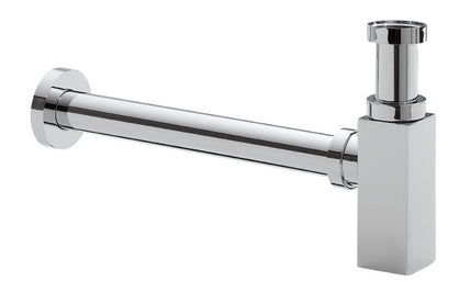 Rombo sifon vierkant 5/4" x 32 mm chroom