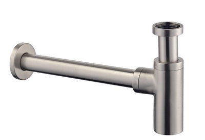 UniMatch washbasin siphon 5/4" x 32 mm brushed steel