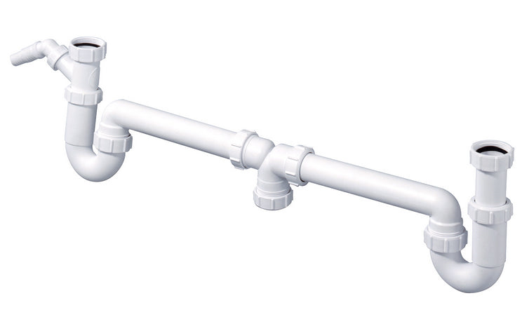 McAlpine 5537 duplexsifon met wasmachine-aansluiting 6/4 inch