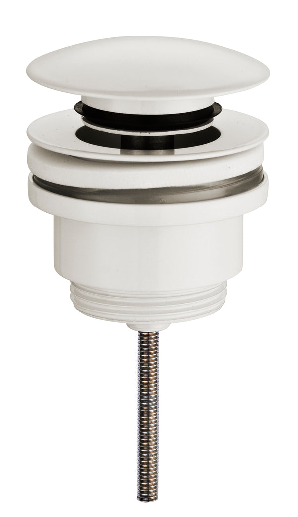 UniMatch clickwaste afvoerplug 5/4" glans wit