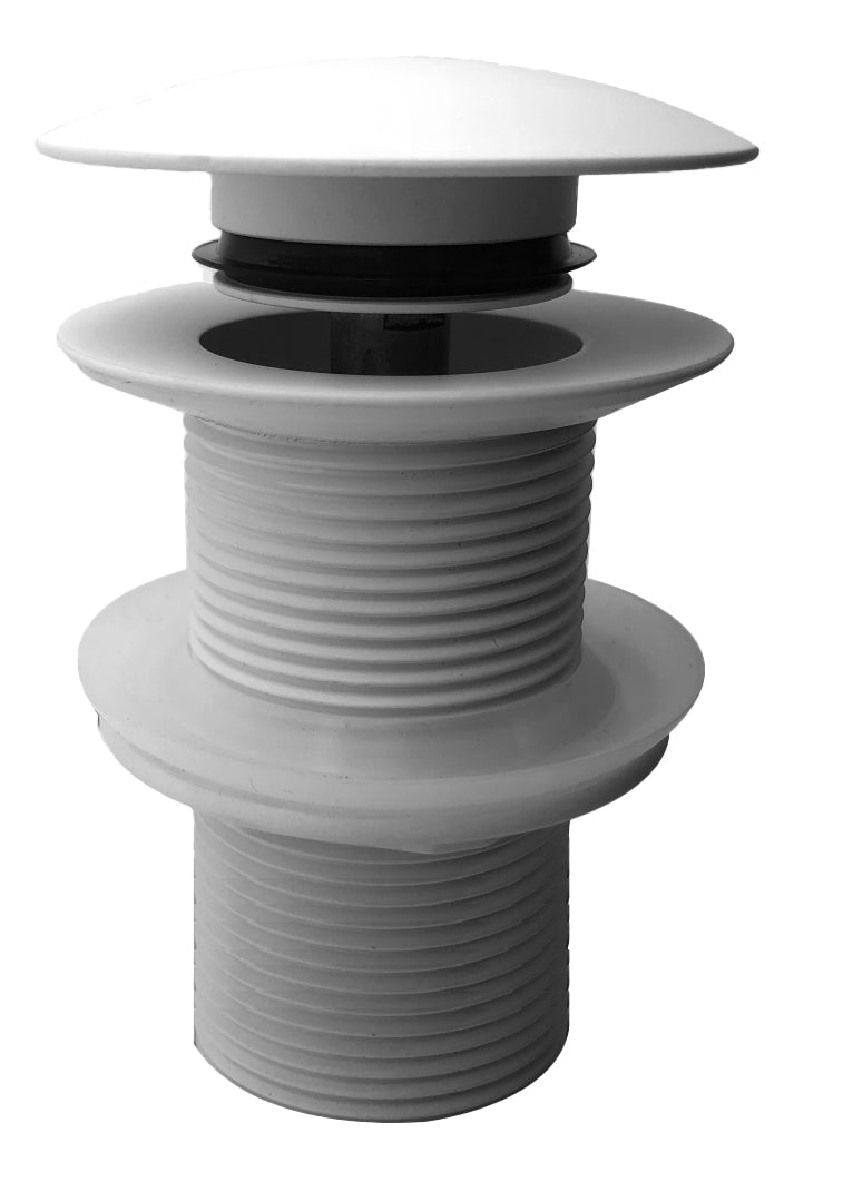 UniMatch clickwaste afvoerplug verlengd 5/4" mat wit - WDtegels