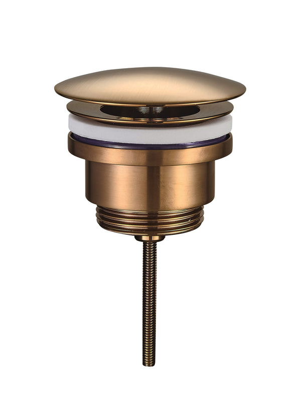 UniMatch open afvoerplug 5/4" | Geborsteld brons koper PVD
