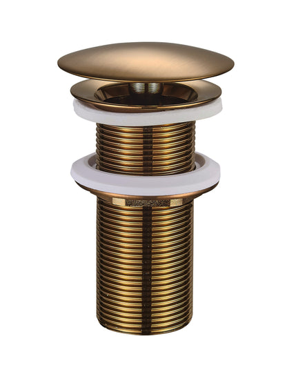 UniMatch open afvoerplug verlengd 5/4" geborsteld brons koper PVD - WDtegels