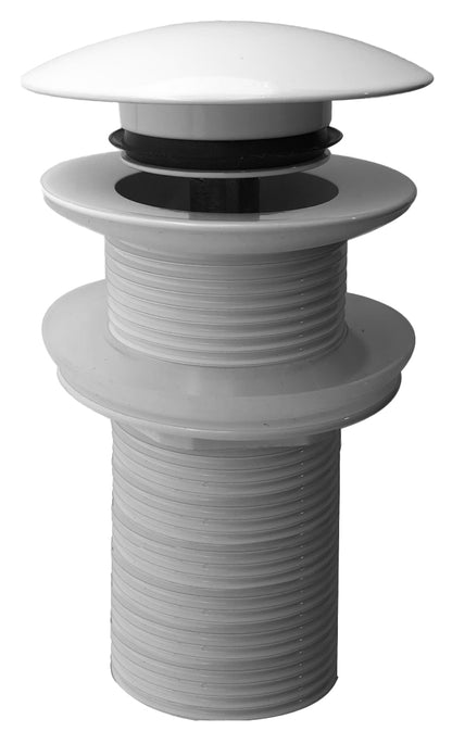 UniMatch clickwaste afvoerplug verlengd 5/4 inch glans wit