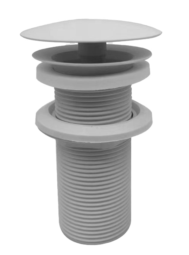 UniMatch open afvoerplug verlengd 5/4" mat wit - WDtegels