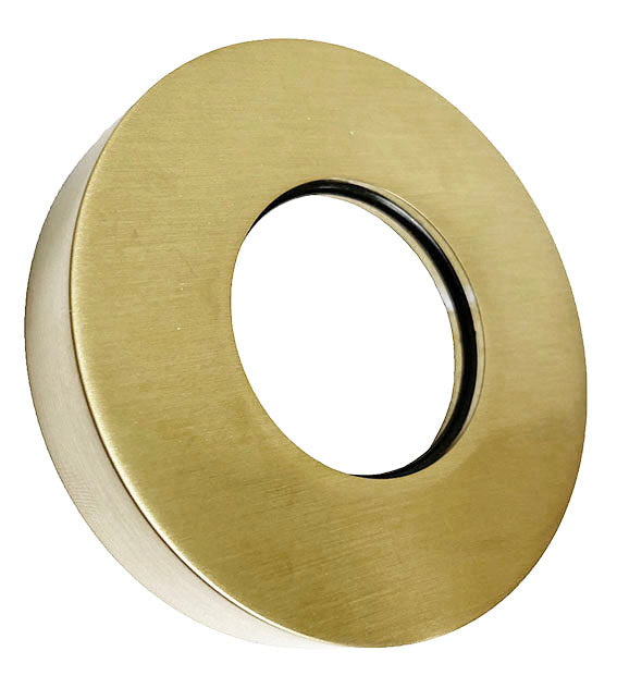 UniMatch sifon rozet 32 mm x 65 mm geborsteld messing PVD - WDtegels