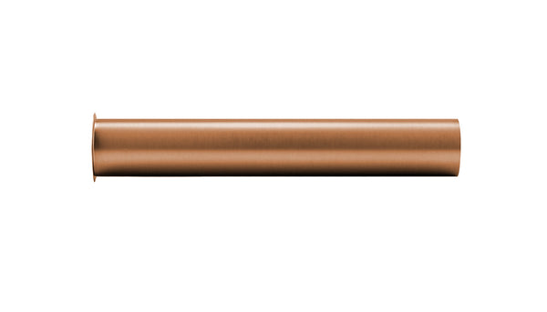 Tubo de extensión de sifón UniMatch de 20 cm con collarín de cobre PVD bronce cepillado