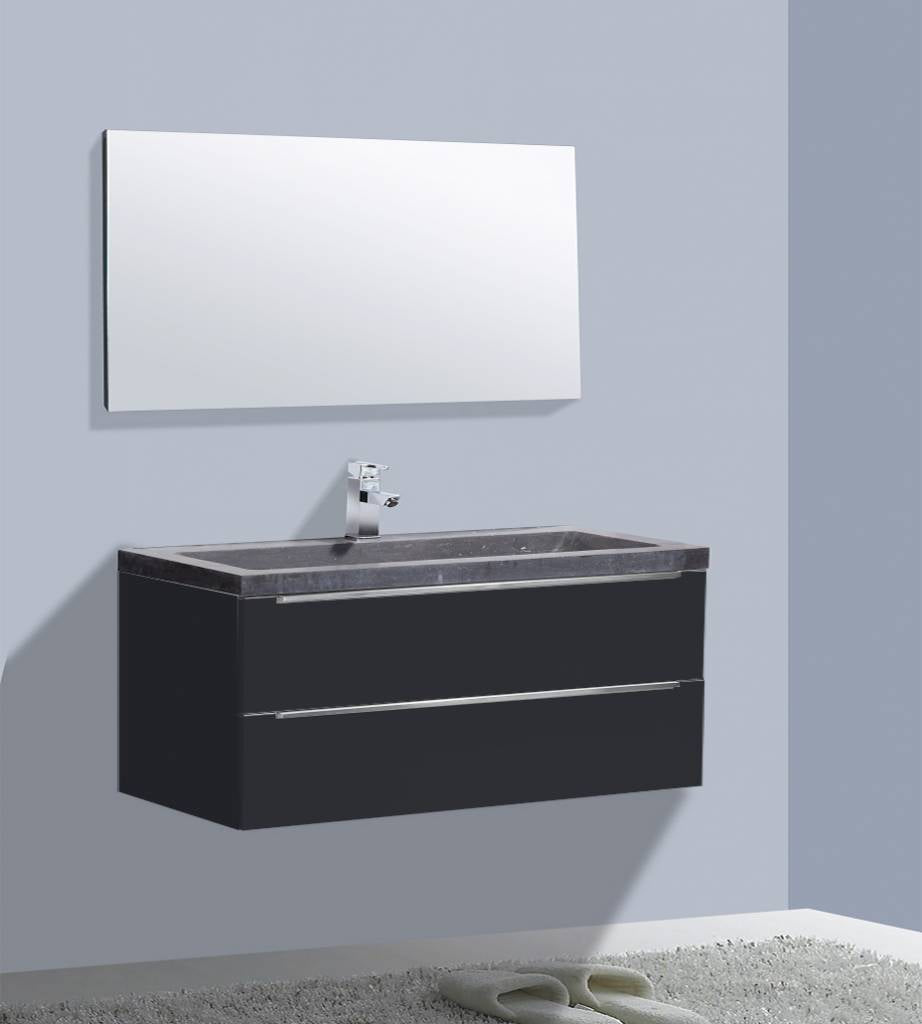 Badmeubel Senza Stone 120 Hoogglans Antraciet