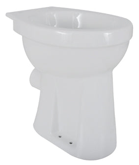 Wiesbaden standing raised toilet bowl +6 PK white