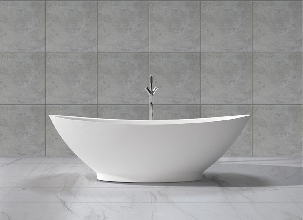 Jasmijn vrijstaand ligbad Solid Surface 185 x 85 x 64 cm wit 8719323034204