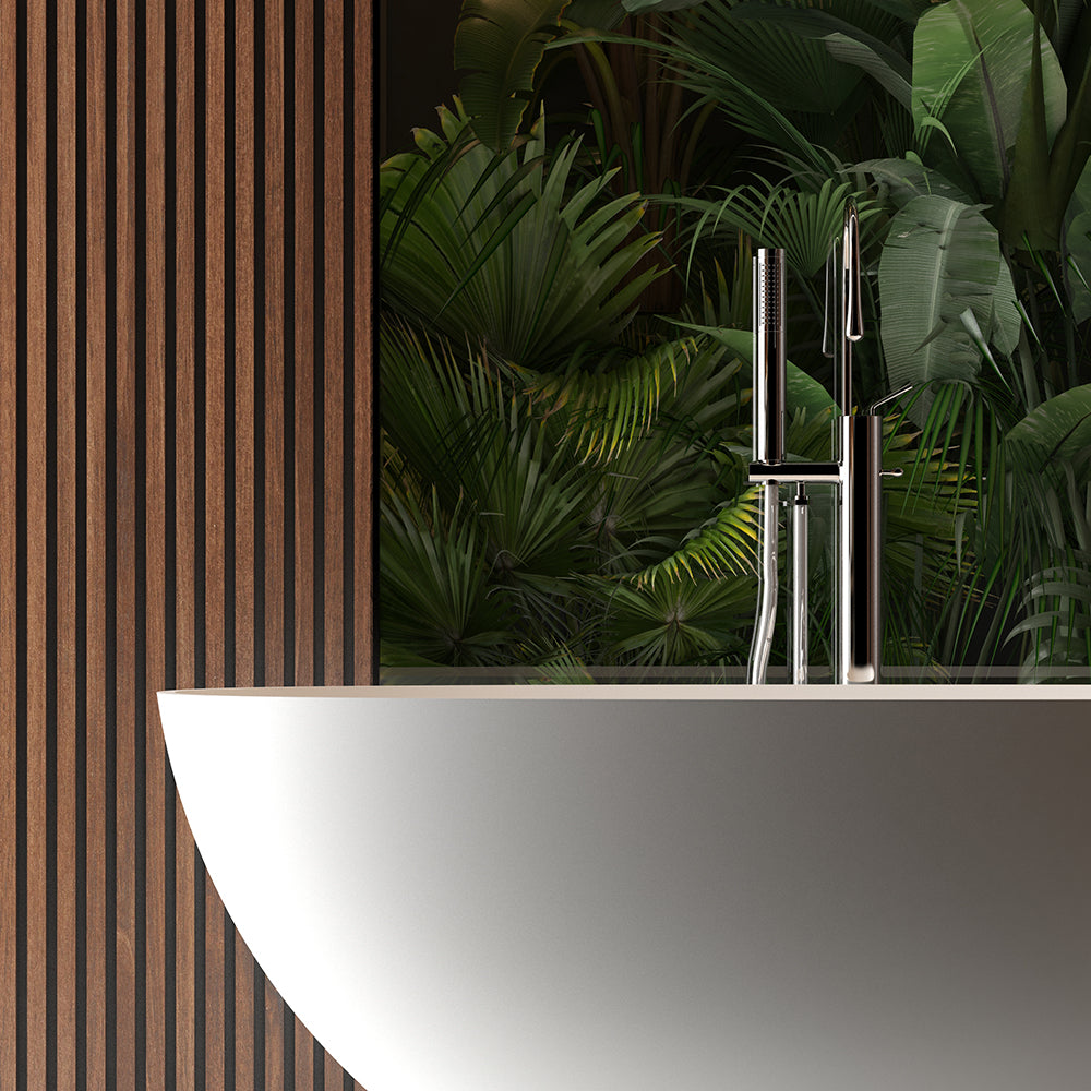 Chiek vrijstaand ligbad | 165x75cm | Solid surface mat wit - WDtegels
