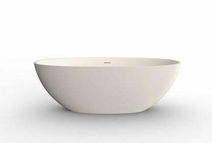 Chiek vrijstaand ligbad 165x75cm solid surface beige