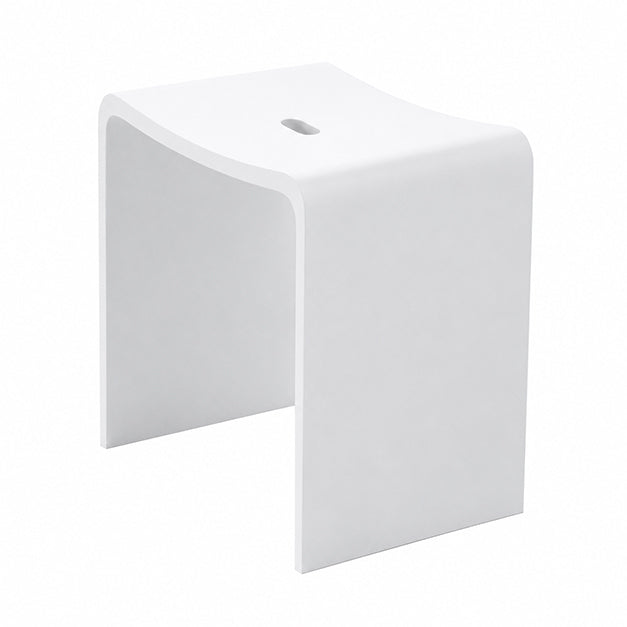 Wiesbaden Zita kruk 40x30x42,5cm | Mat wit - WDtegels