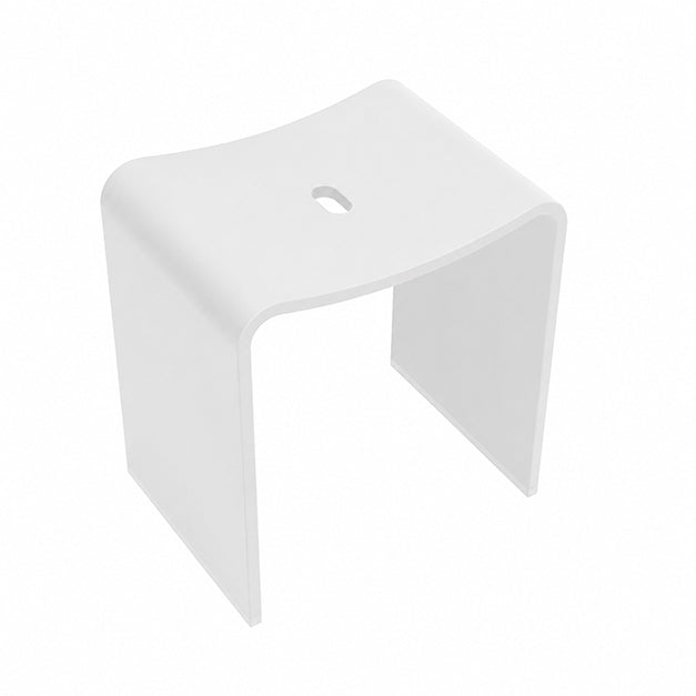 Wiesbaden Zita kruk 40x30x42,5cm | Mat wit - WDtegels