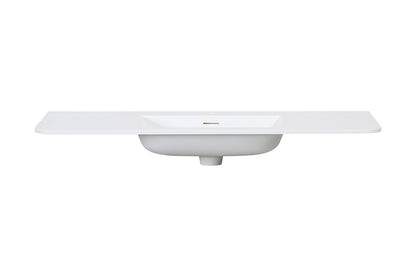 Laro meubelwastafel 120 x 48 x 1,5 cm solid surface mat wit - afbeelding 3