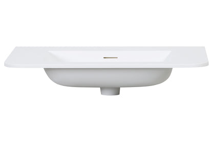 Laro meubelwastafel 80 x 48 x 1,5 cm solid surface mat wit - afbeelding 3