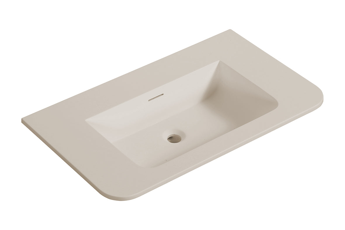 Laro meubelwastafel 80 x 48 x 1,5 cm solid surface beige
