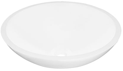Valerie waskom rond 43 x 13 cm solid surface mat wit - WDtegels