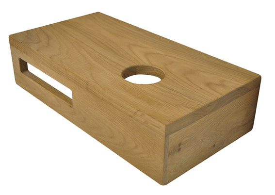 Estantería de roble 40 x 21 x 10 cm derecha
