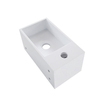 Julia fontein links 35 x 20 x 16 cm solid surface mat wit - WDtegels